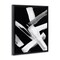 Stupell Industries Brushstrokes on Black Framed Floater Canvas Wall Art Design by Susan Jill
